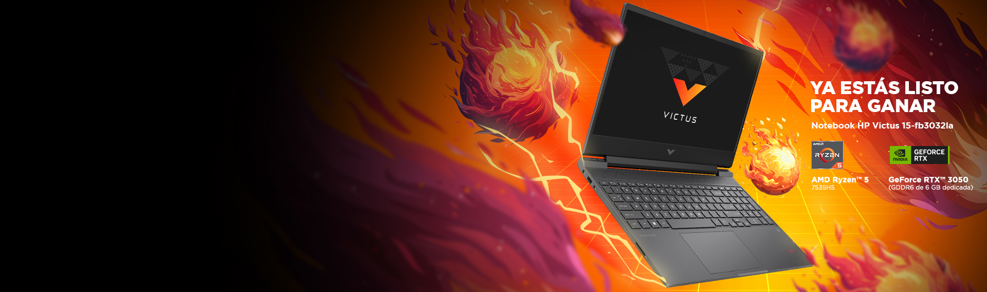 YA EST&Aacute;S LISTO PARA GANAR. Imagen de una Notebook HP Gaming ...