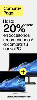 Hasta 20% en accesorios recomendados al comprar tu nueva PC