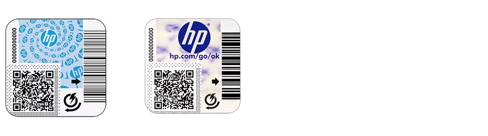 codigo QR deseguridad en cartuchos HP