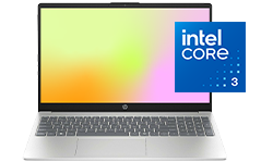 Notebook HP 15-fd0331la. Procesador Intel Core 3. RAM 8 GB. SSD 512 GB.