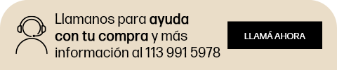 Llamanos para ayuda con tu compra y más información al 113 991 5978. Hacé clic y llamá ahora.