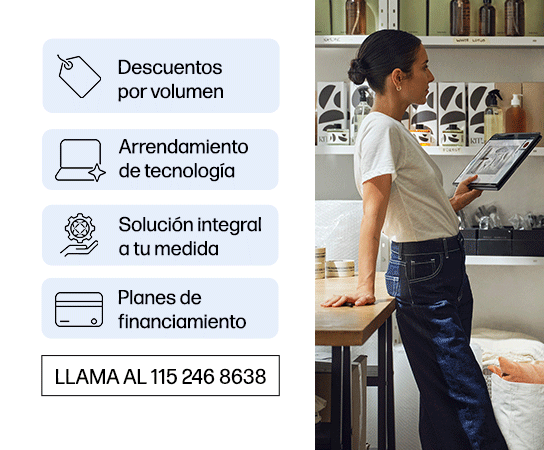 Descripci&oacute;n de imagen: Una mujer sosteniendo una Notebook x3...
