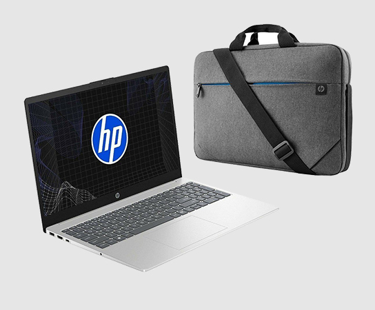 Fotograf&iacute;a de una Notebook HP 15-fc0372la + Malet&iacute;n HP Prelu...
