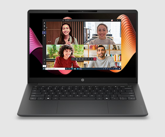 Imagen de una Notebook HP OmniBook 3 14-hy0030la con aplicac...